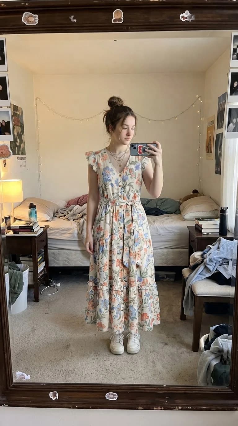 Floral dress — After